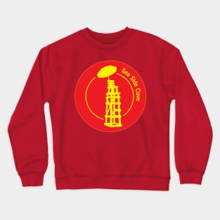 Sea Side Cove Lifeguard Logo Yellow and Red Crewneck Sweatshirt